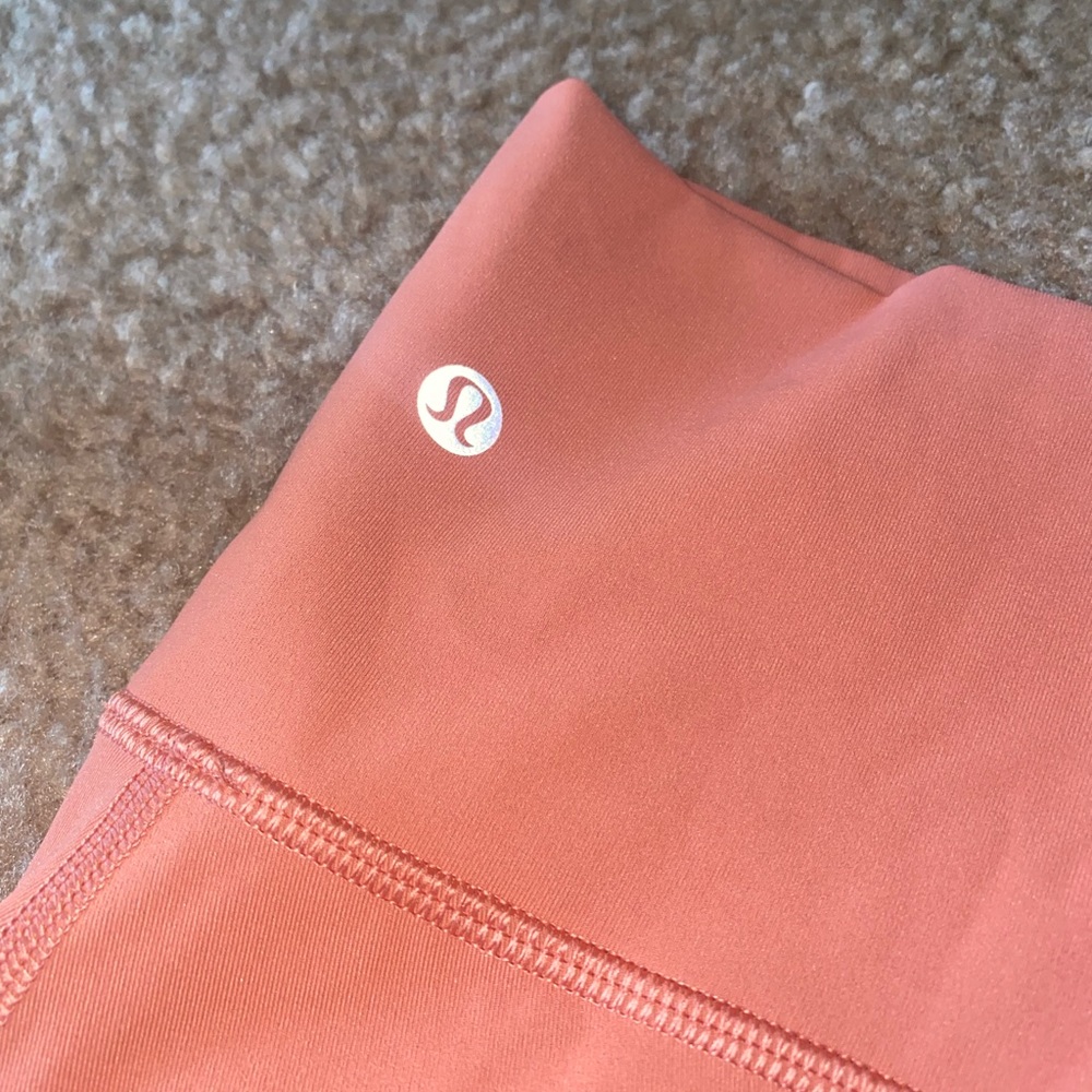 pink full length lulu lemon leggings